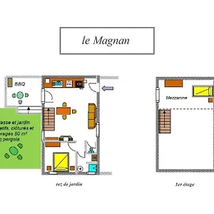  Couette-café Le Magnan, 50 M2, Charme, Nature, Terrasse, Piscine Chauffée, Sud Ardèche France